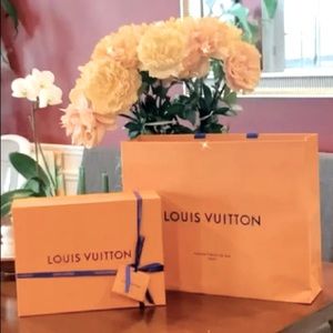Authentic Louis Vuitton Box and Shopping Bag